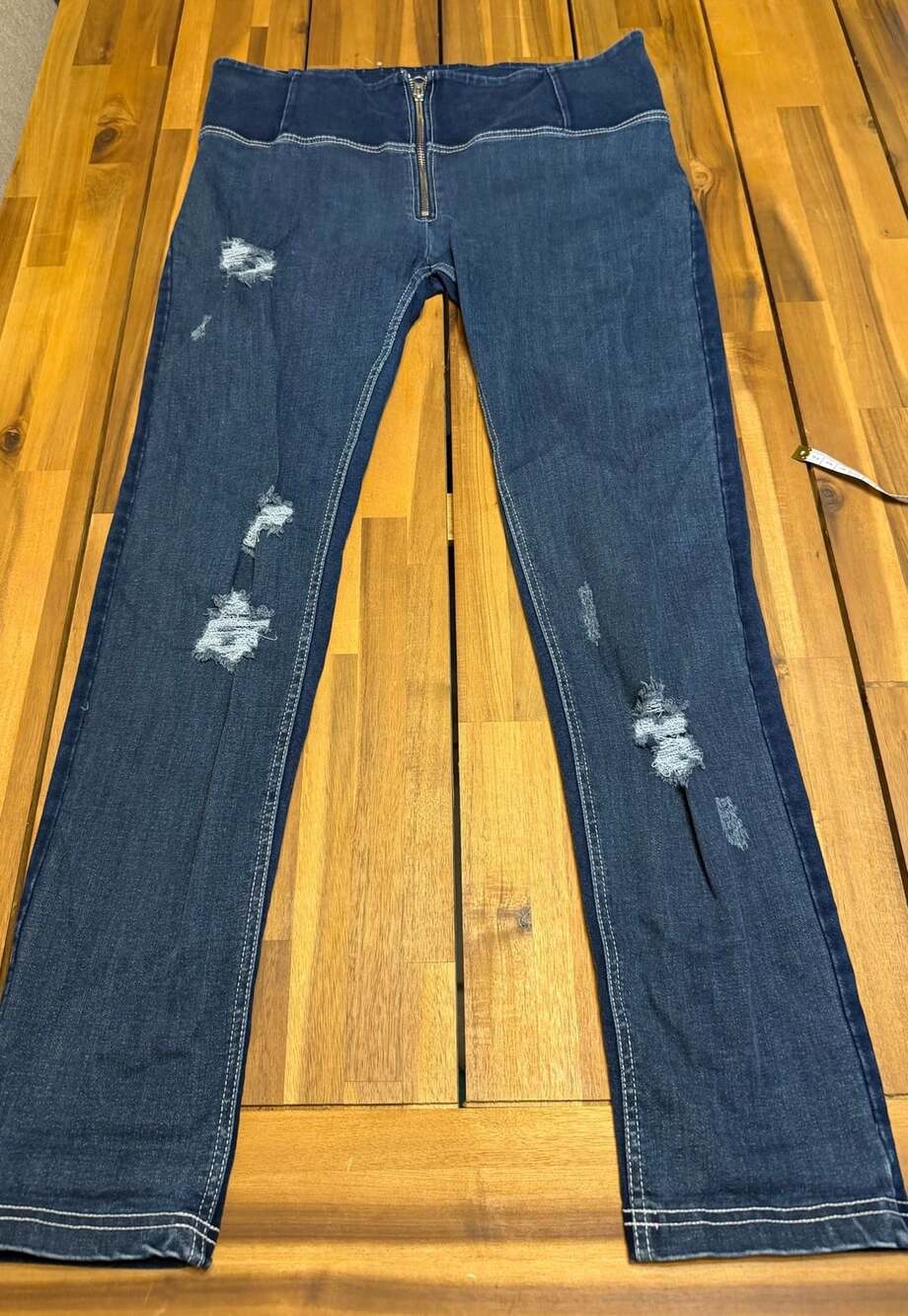 Freddy Skinny Jeans Size L Distressed Dark Wash